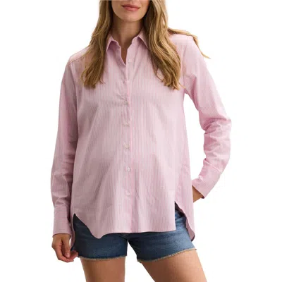 Hatch Collection The Maternity Side Tie Short In Pink