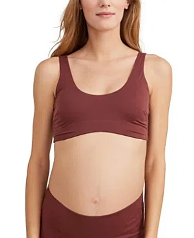 Hatch Collection The Maternity Wireless Bralette In Anise
