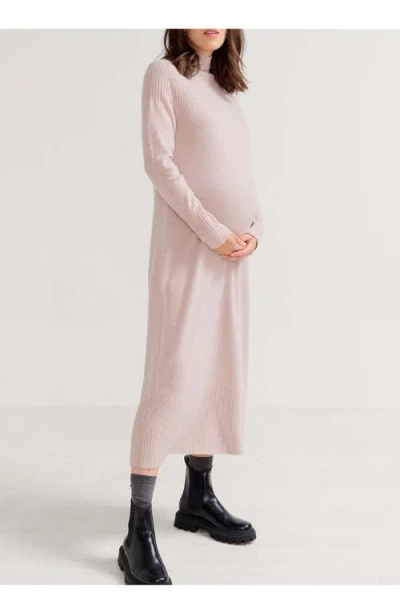 Hatch Collection The Peyton Sweater Dress In Neutral