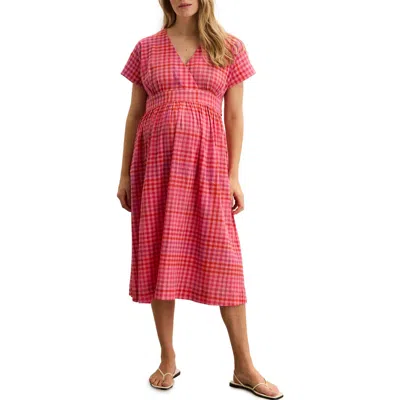Hatch Collection The Plaid Carolina Dress In Pink