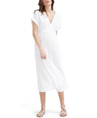 Hatch Collection The Rosa Maternity Maxi Dress In White