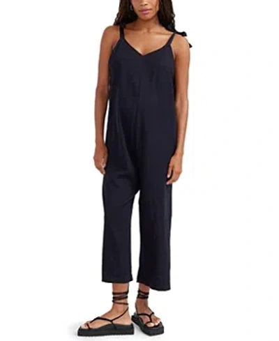 Hatch Collection The Shyla Maternity Sleeveless Jumpsuit In Black