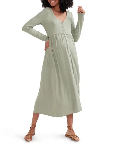 Hatch Collection The Softest Rib Nursing Dress
