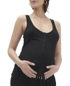 Hatch Collection The Softest Rib Nursing Tank In Black