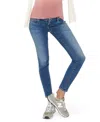 Hatch Collection Under The Bump Slim Maternity Jean In Blue