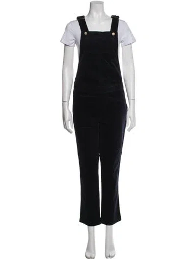 Pre-owned Hatch Corduroy Straight Leg Pants In Black