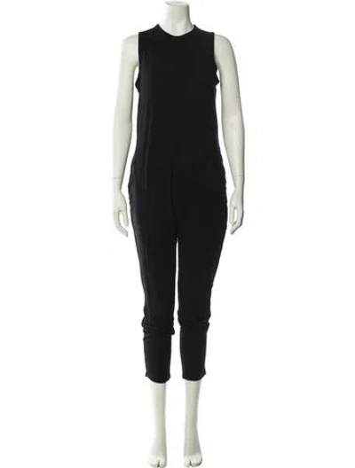 Pre-owned Hatch Crew Neck Jumpsuit In Black