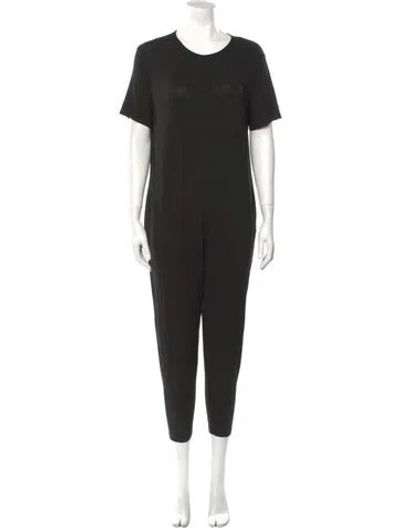 Pre-owned Hatch Crew Neck Jumpsuit In Black