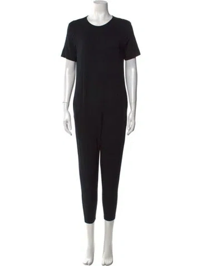 Pre-owned Hatch Crew Neck Jumpsuit In Black