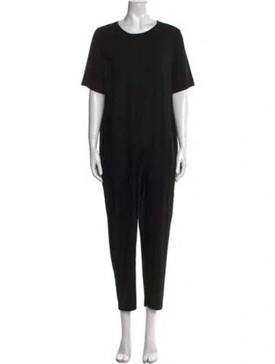 Pre-owned Hatch Crew Neck Jumpsuit In Black