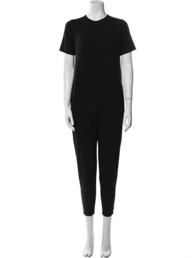 Pre-owned Hatch Crew Neck Jumpsuit In Black