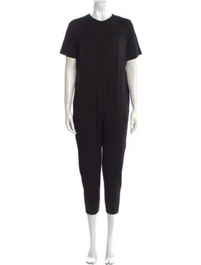 Pre-owned Hatch Crew Neck Jumpsuit In Black