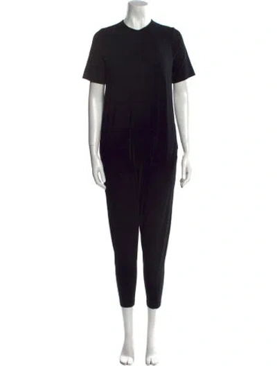 Pre-owned Hatch Crew Neck Jumpsuit In Black