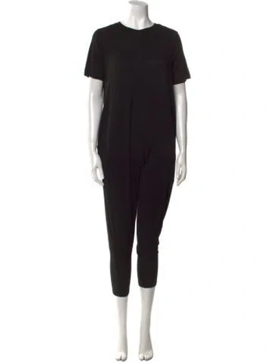 Pre-owned Hatch Crew Neck Jumpsuit In Black