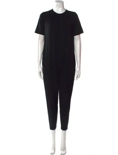 Pre-owned Hatch Crew Neck Jumpsuit In Black