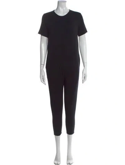 Pre-owned Hatch Crew Neck Jumpsuit In Black