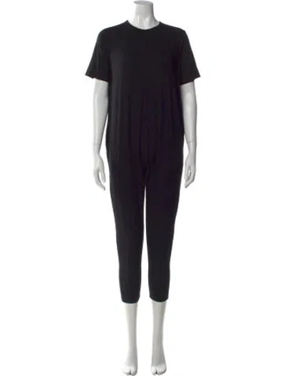 Pre-owned Hatch Crew Neck Jumpsuit In Black