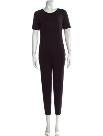 Pre-owned Hatch Crew Neck Jumpsuit In Black