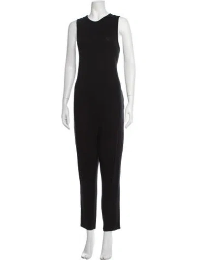 Pre-owned Hatch Crew Neck Jumpsuit In Black