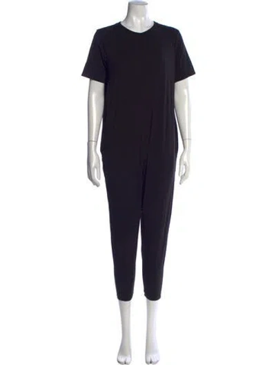 Pre-owned Hatch Crew Neck Jumpsuit In Black