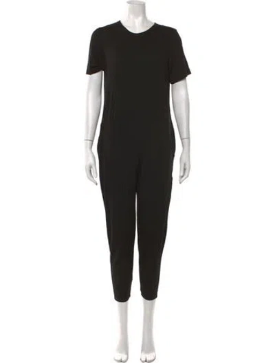 Pre-owned Hatch Crew Neck Jumpsuit In Black