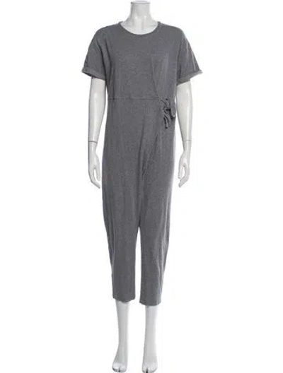 Pre-owned Hatch Crew Neck Jumpsuit In Grey