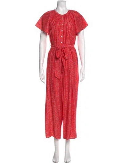 Pre-owned Hatch Crew Neck Jumpsuit In Pink