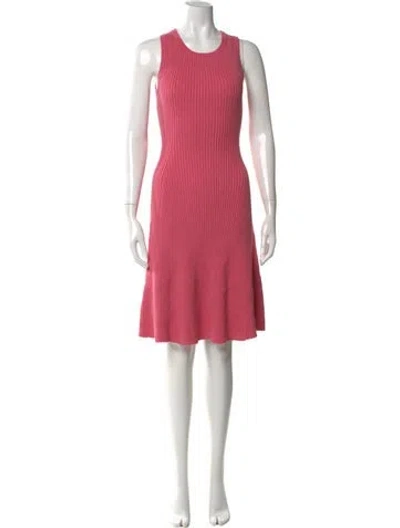 Pre-owned Hatch Crew Neck Knee-length Dress W/ Tags In Pink