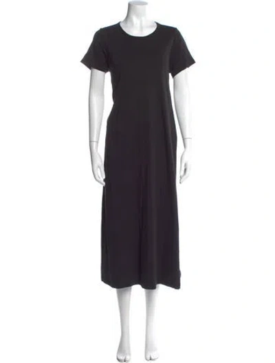Pre-owned Hatch Crew Neck Long Dress In Black