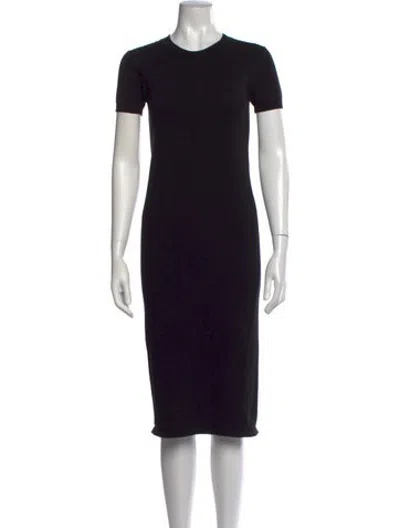 Pre-owned Hatch Crew Neck Midi Length Dress In Neutrals