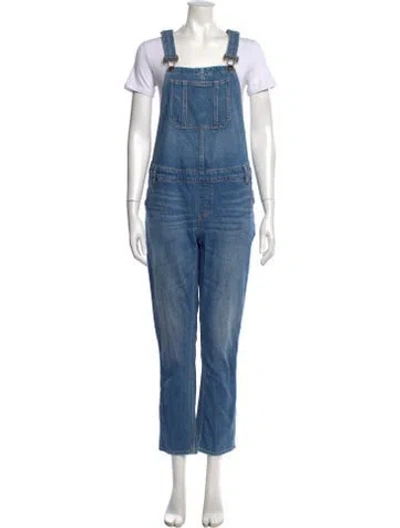 Pre-owned Hatch Crew Neck Overalls In Blue