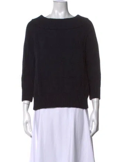 Pre-owned Hatch Crew Neck Sweater In Black