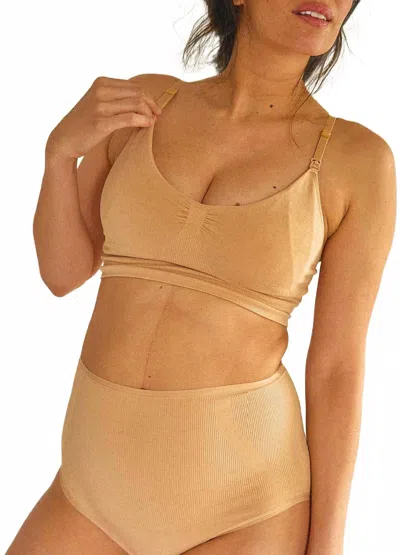 Hatch Essential Nursing And Pumping Bra In Sand In Brown