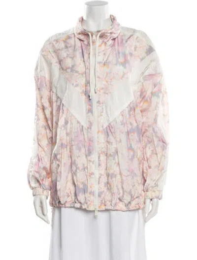Pre-owned Hatch Floral Print Jacket In Pink
