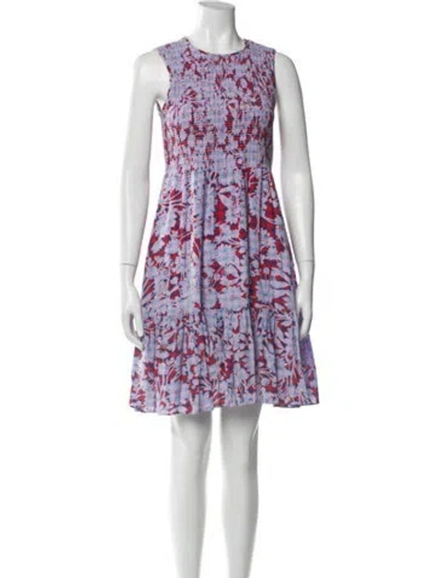 Pre-owned Hatch Floral Print Knee-length Dress In Multi