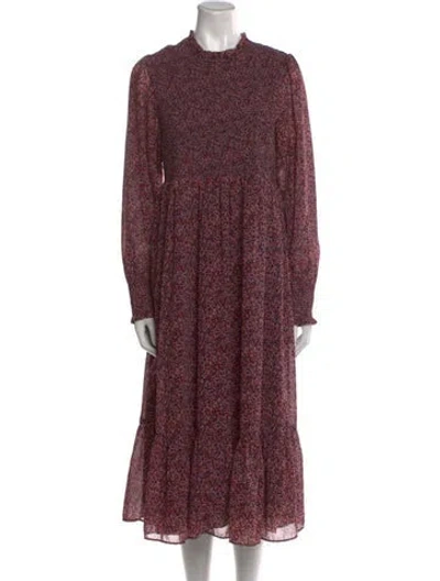 Pre-owned Hatch Floral Print Long Dress In Multi