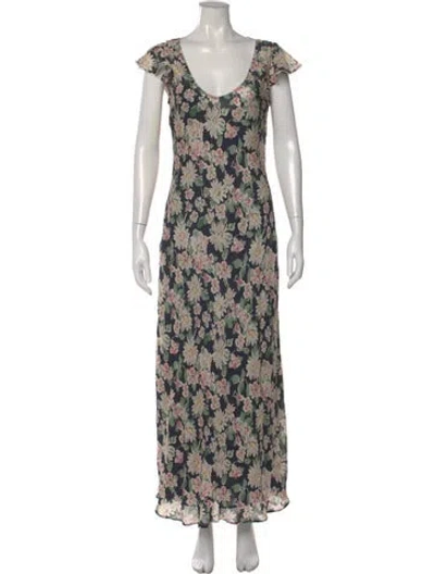 Pre-owned Hatch Floral Print Long Dress In Multi