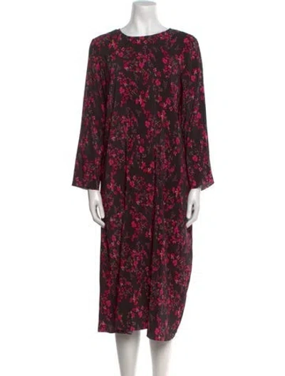 Pre-owned Hatch Floral Print Midi Length Dress In Multi