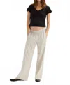 Hatch Gavin Pant -maternity In Ivory/ Black Stripe In Multi