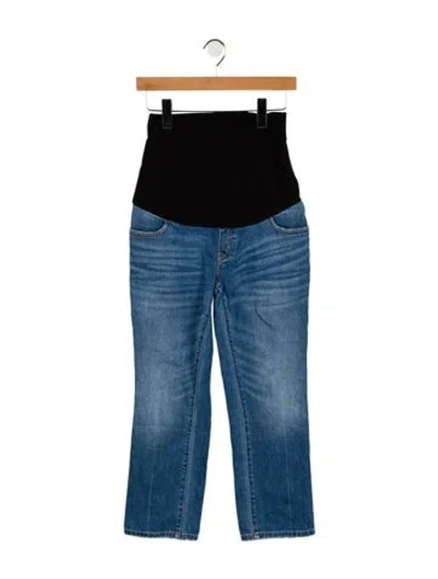 Pre-owned Hatch High-rise Straight Leg Jeans In Blue