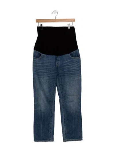 Pre-owned Hatch High-rise Straight Leg Jeans In Blue