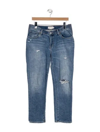 Pre-owned Hatch High-rise Wide Leg Jeans In Blue