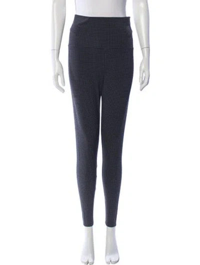 Pre-owned Hatch Houndstooth Print Skinny Leg Pants W/ Tags In Gray