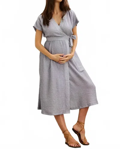 Hatch Jacquard Carolina Dress -maternity In Mini Floral In Black