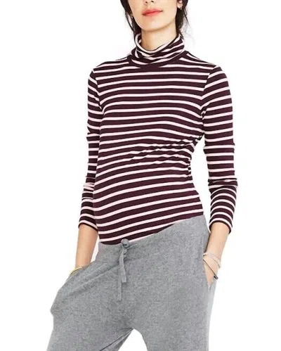 Hatch Jersey Turtleneck Sweater In Taylor/rose In Brown