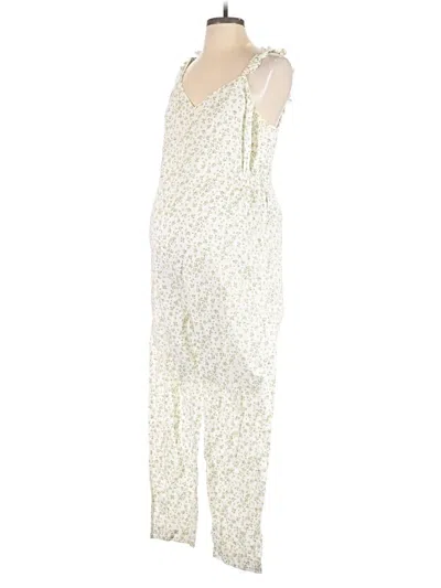 Pre-owned Hatch Jumpsuit In Ivory