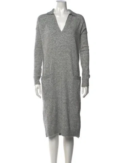 Pre-owned Hatch Knee-length Dress In Grey