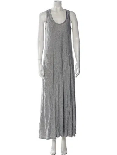 Pre-owned Hatch Linen Long Dress In Multi