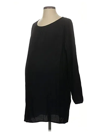 Pre-owned Hatch Long Sleeve Blouse In Black