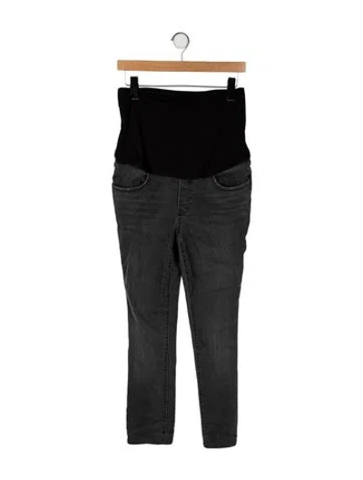 Pre-owned Hatch Low-rise Skinny Leg Jeans In Black